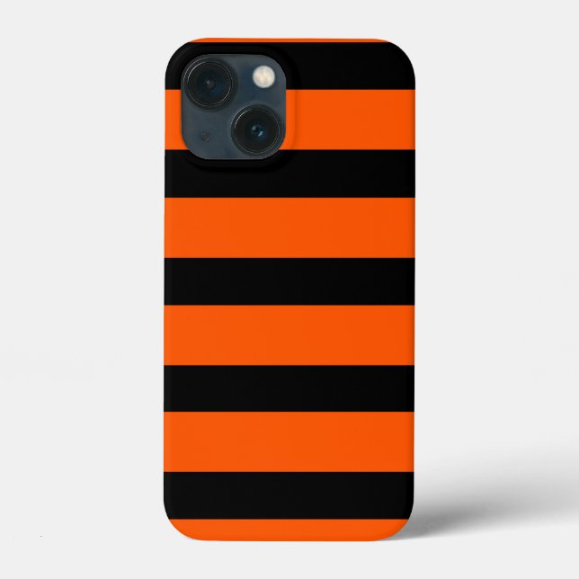 Coques Case-Mate iPhone Motif à rayures orange (Verso)