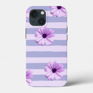 Case-Mate iPhone Case Motif à rayures pastel avec des marguerites