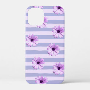 Case-Mate iPhone Case Motif à rayures pastel avec des marguerites