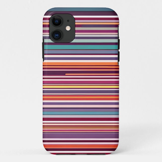 Coques Case-Mate iPhone Motif à rayures verticales inspiré de l'Art Déco (Dos)