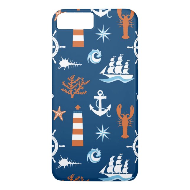 Coques Case-Mate iPhone Motif à thème marin 1 (Dos)