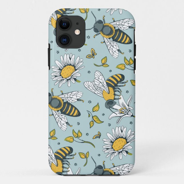 Coques Case-Mate iPhone Motif Abeilles en Abondance de Miel (Dos)