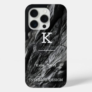Coque Case-Mate iPhone Motif Abstrait à spirale liquide en noir et blanc