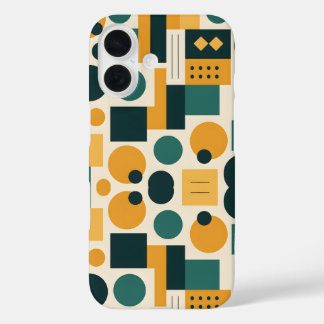 Coque Pour iPhone 16 Motif abstrait Bauhaus