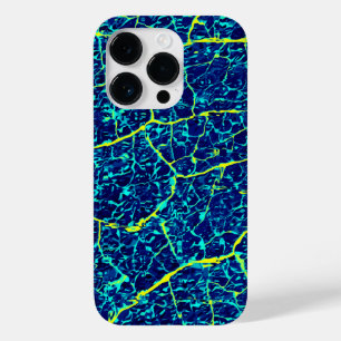 Coque Case-Mate iPhone Motif Abstrait bleu/jaune