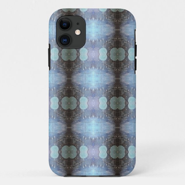 Coques Case-Mate iPhone Motif Abstrait bleu mélangé de style multimédia sa (Dos)