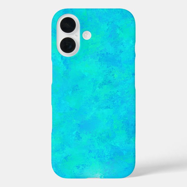 Coques Case-Mate iPhone Motif Abstrait bleu turquoise (Verso)