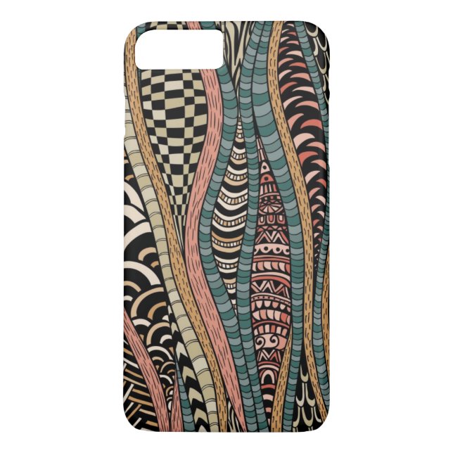 Coques Case-Mate iPhone Motif abstrait dans le style ethnique (Dos)