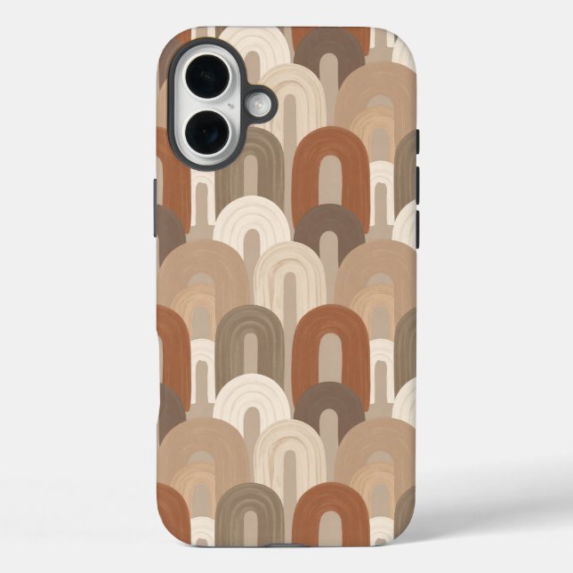 Coques Case-Mate iPhone Motif Abstrait d'Arche Neutre (Verso)