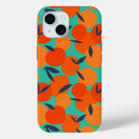 Motif Abstrait de fruits orange