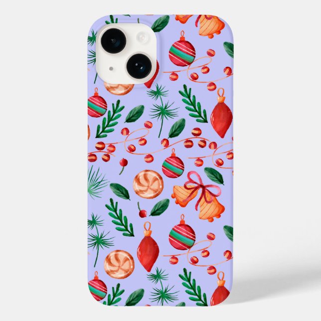 Coques Case-Mate iPhone Motif Abstrait de Noël Tendance (Verso)