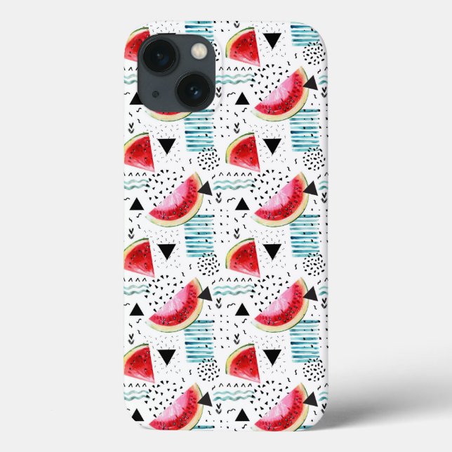 Coques Case-Mate iPhone Motif Abstrait de pastèque (Verso)