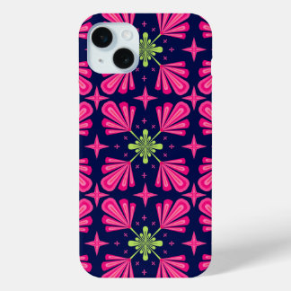 Coque Case-Mate iPhone Motif abstrait de pétales florales roses géométriq
