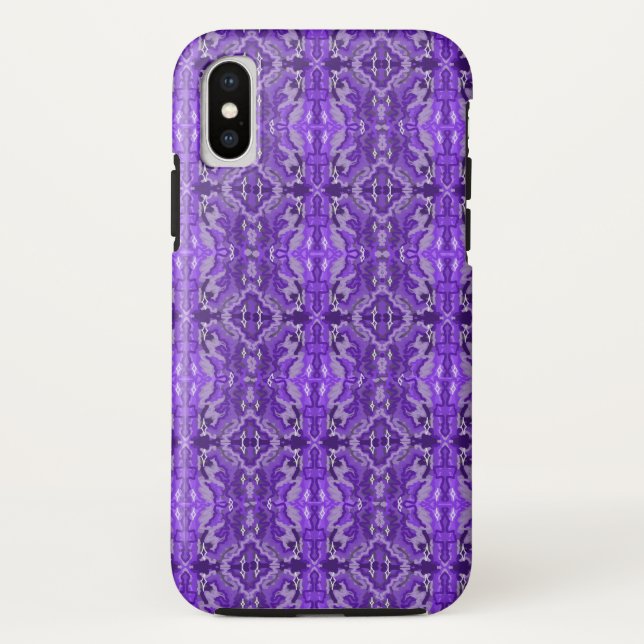 Coques Case-Mate iPhone Motif Abstrait Diamond-y violet (Dos)