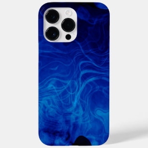 Coque Case-Mate iPhone Motif abstrait dramatique bleu électrique