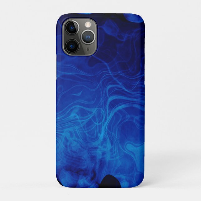 Coques Case-Mate iPhone Motif Abstrait Dramatique Tempête Bleu Électrique (Dos)