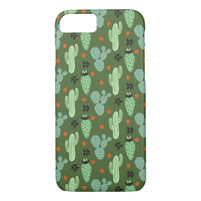 Coques Case-Mate iPhone Motif Abstrait du désert de Hipster Cactus (Dos)