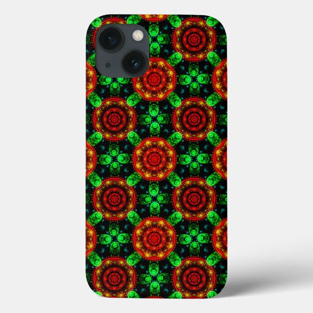 Coques Case-Mate iPhone Motif abstrait élégant boho moderne floral #504 (Verso)