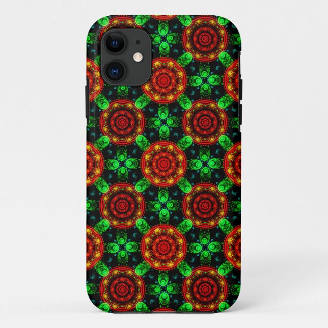 Coques Case-Mate iPhone Motif abstrait élégant boho moderne floral #504 (Dos)
