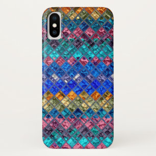 Coques Pour iPhone Motif Abstrait en verre de mosaïque #3