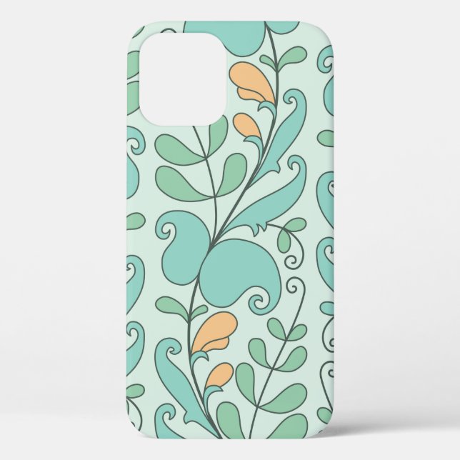 Coques Case-Mate iPhone Motif Abstrait fleuri sans soudure (Verso)