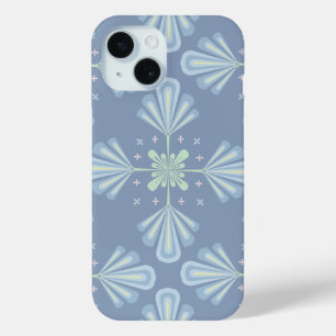 Coque Case-Mate iPhone Motif Abstrait Floral Bleu
