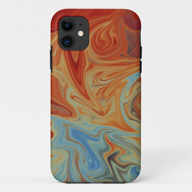 Coques Case-Mate iPhone Motif abstrait fluide (Dos)