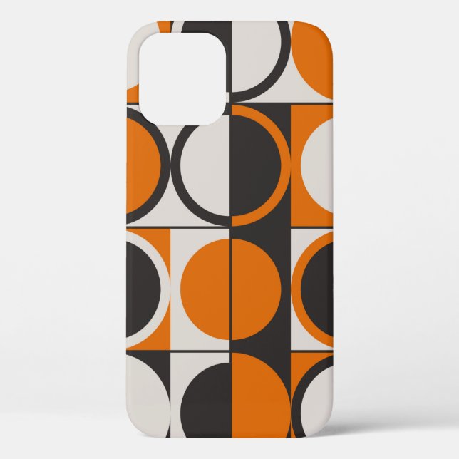 Coques Case-Mate iPhone Motif abstrait géométrique du milieu du siècle ave (Verso)