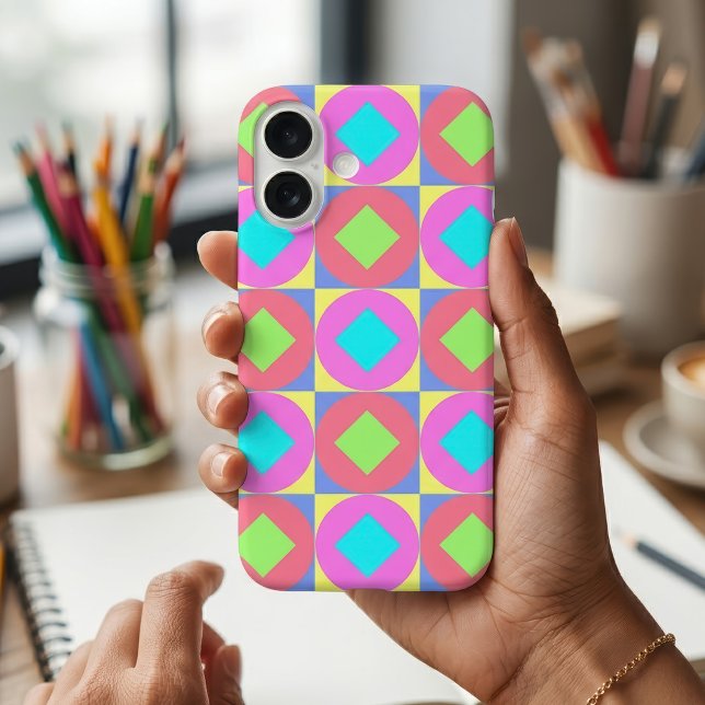 Coques Case-Mate iPhone Motif Abstrait Géométrique Psychédélique Vibrant (Vibrant Geometric Abstract Psychedelic Pattern. iPhone Case)