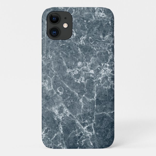 Coques Case-Mate iPhone Motif Abstrait gris bleu (Dos)