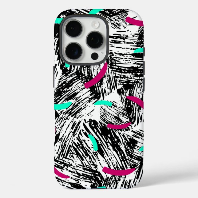 Coques Case-Mate iPhone Motif Abstrait moderne. (Verso)