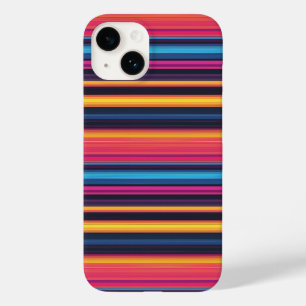 Coque Case-Mate iPhone Motif Abstrait Moderne à Rayures Multicolores Vibr