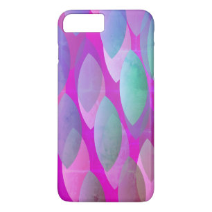 Case-Mate iPhone Case Motif Abstrait Moderne Magenta Violet Rose Turqu