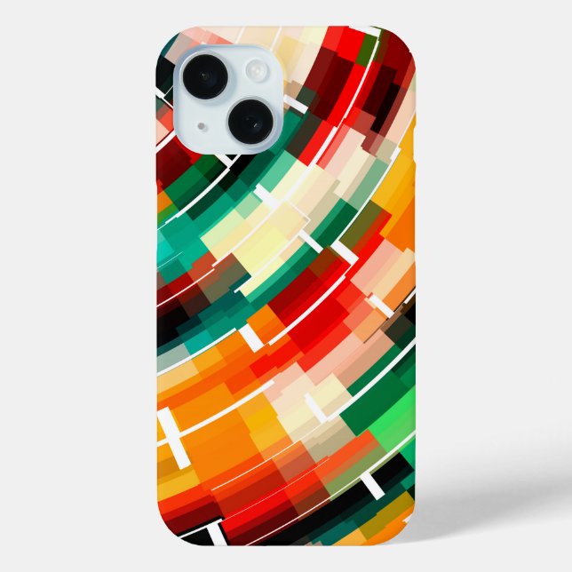 Coques Case-Mate iPhone Motif Abstrait multicolore (Verso)