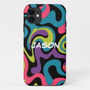 Case-Mate iPhone Case Motif Abstrait Néo Personnalisé — Design Rétro