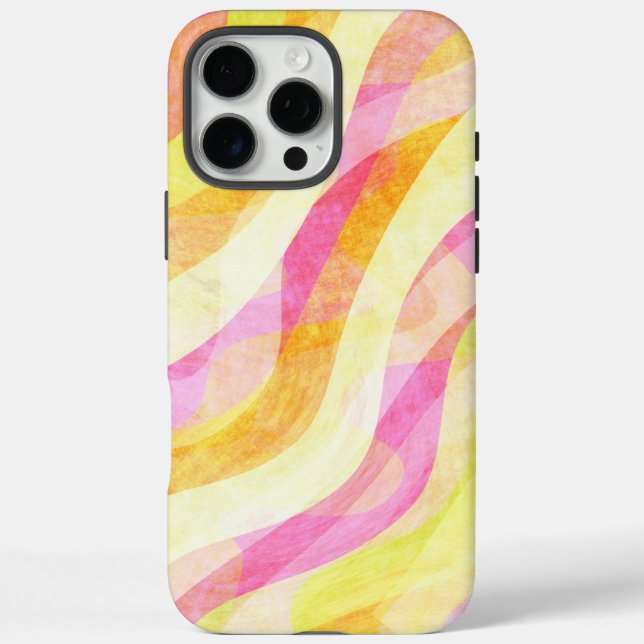 Coques Case-Mate iPhone Motif Abstrait Ondulé Vibrant (Verso)