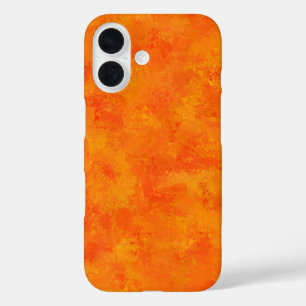 Coque Pour iPhone 16 Motif Abstrait orange