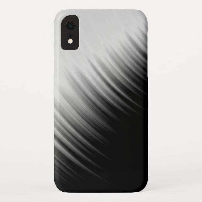 Coques Case-Mate iPhone Motif Abstrait rayé noir et blanc (Dos)