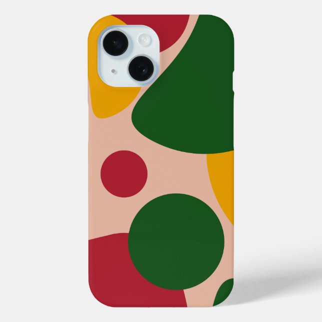 Coques Case-Mate iPhone Motif Abstrait Rétro aux Formes Audacieuses  (Verso)