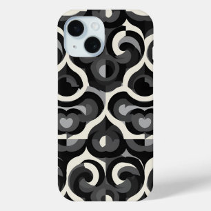Coque Case-Mate iPhone Motif Abstrait Rétro Noir et Blanc