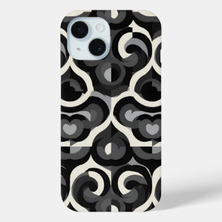 Coque Case-Mate iPhone Motif Abstrait Rétro Noir et Blanc