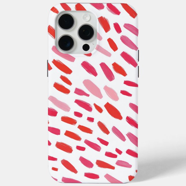 Coques Case-Mate iPhone 🔴 Motif Abstrait Rouge Élégant 🎨 (Verso)