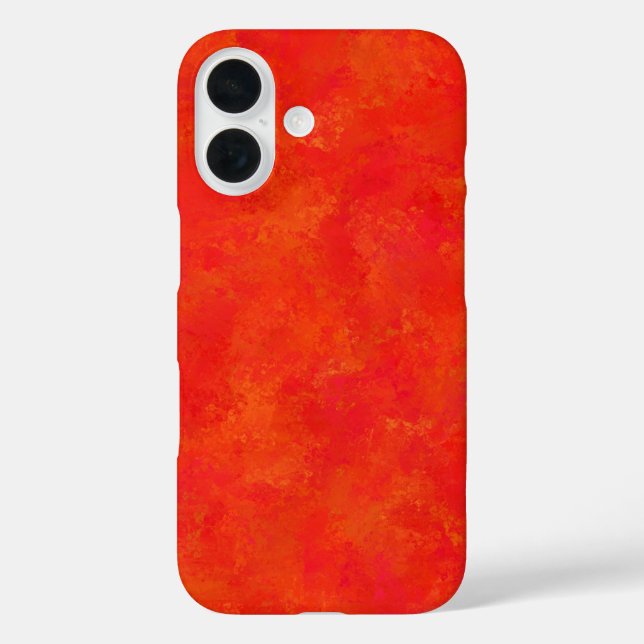 Coques Case-Mate iPhone Motif Abstrait rouge orange (Verso)