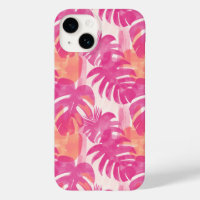 Motif abstrait simple avec feuilles de monstera, f