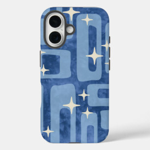 Coque Pour iPhone 16 Motif Abstrait Tie Dye Moderne Rétro du Milieu de 