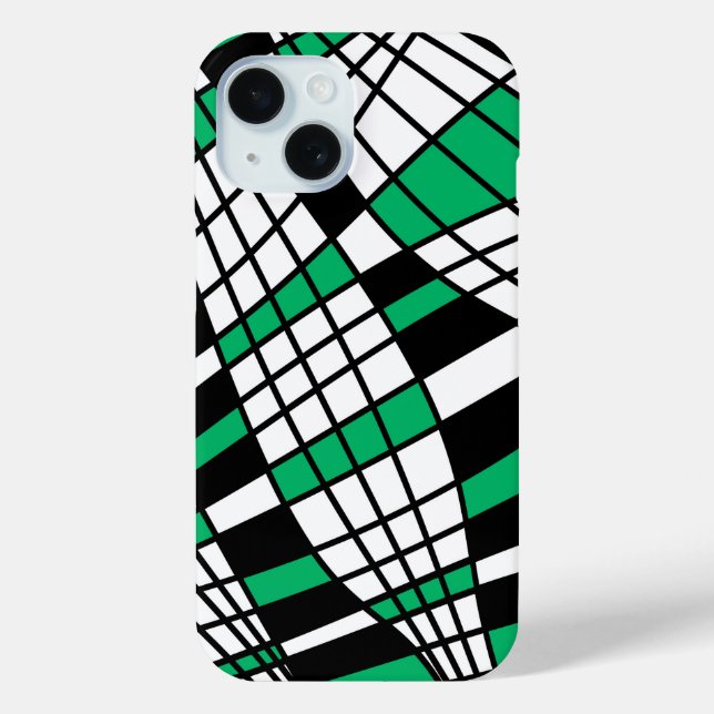 Coques Case-Mate iPhone motif Abstrait - vert (Verso)