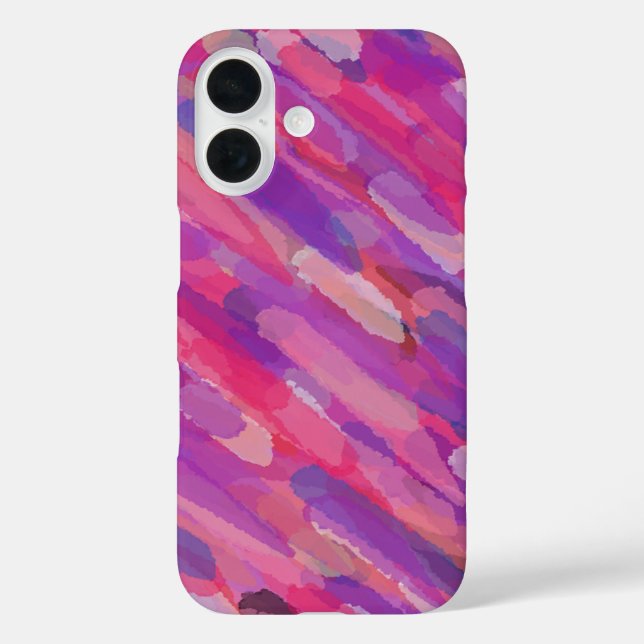 Coques Case-Mate iPhone Motif Abstrait Violet et Rose (Verso)