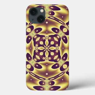 Etui iPhone Case-Mate Motif Abstrait Violet Or Luxueux Marocain