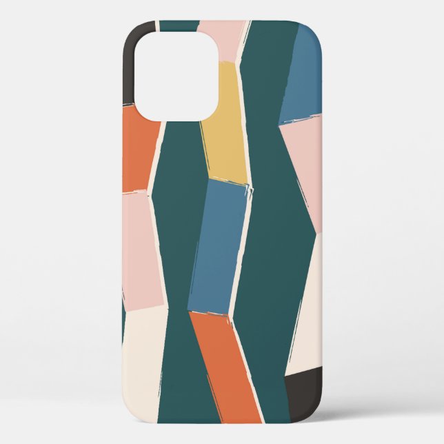 Coques Case-Mate iPhone Motif Abstrait zig zag sans soudure, fer peint à l (Verso)