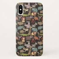 Motif africain d'animaux